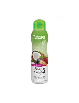 Shampooing Tropiclean Fruits Rouges et Noix de Coco