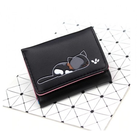 Cat print card holder