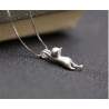 perched cat necklace