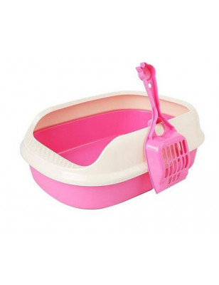 Cat Toilet Litter Box with Rim and Scoop