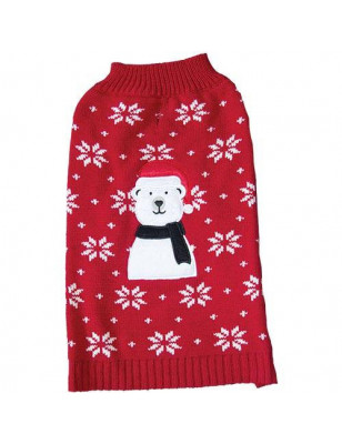 Maglione con cane orso di Natale