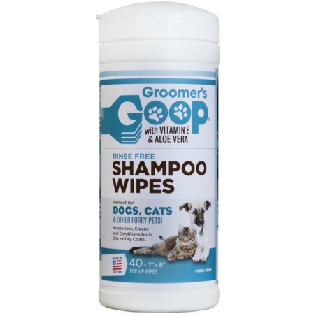 Groomers-Goop Shampoo Wipes, 40 Pcs.