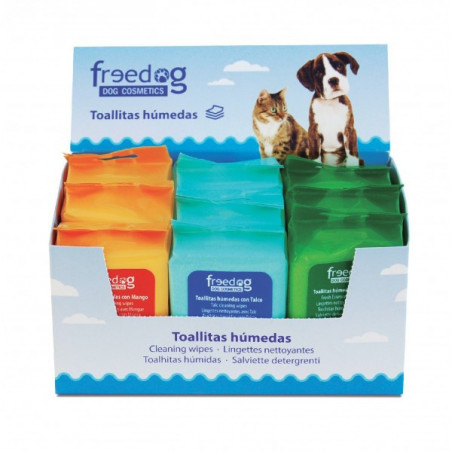 Lingettes parfumées pour l'hygiène des chiens et chats