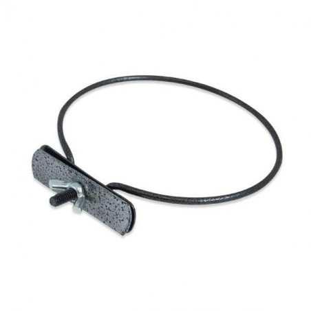 Stainless steel bowl with cage clip