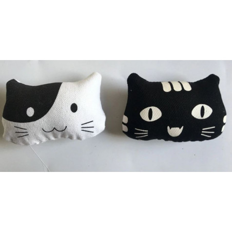 Coussin Miaou avec Herbe à chat