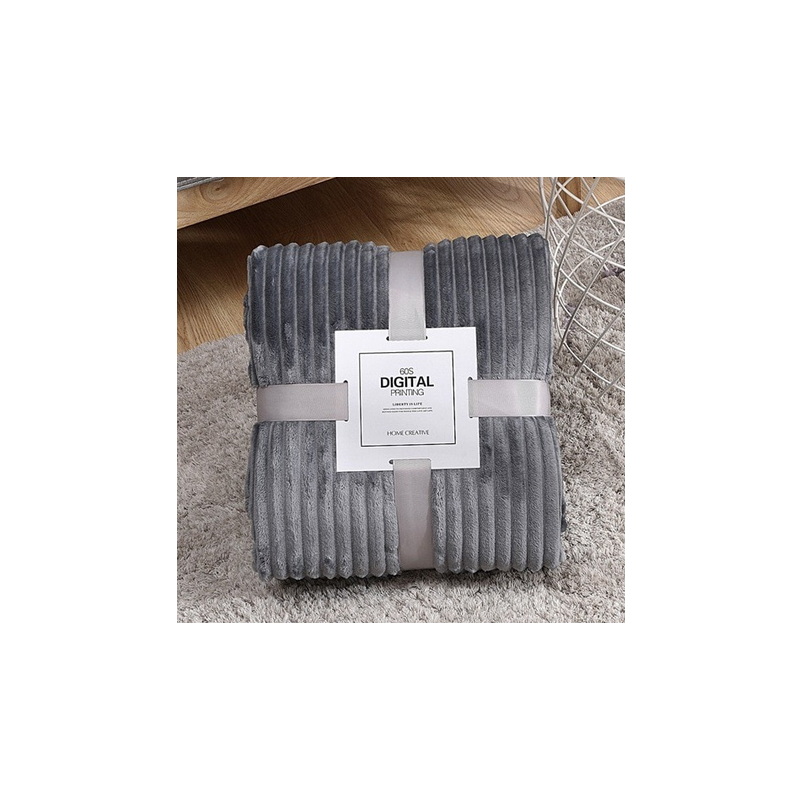 Coperta in flanella a righe