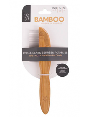 BAMBOO COMB TIGHT ROTATING TEETH