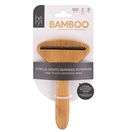 ETRILLE BAMBOU DENTS SERREES ROTATIVES