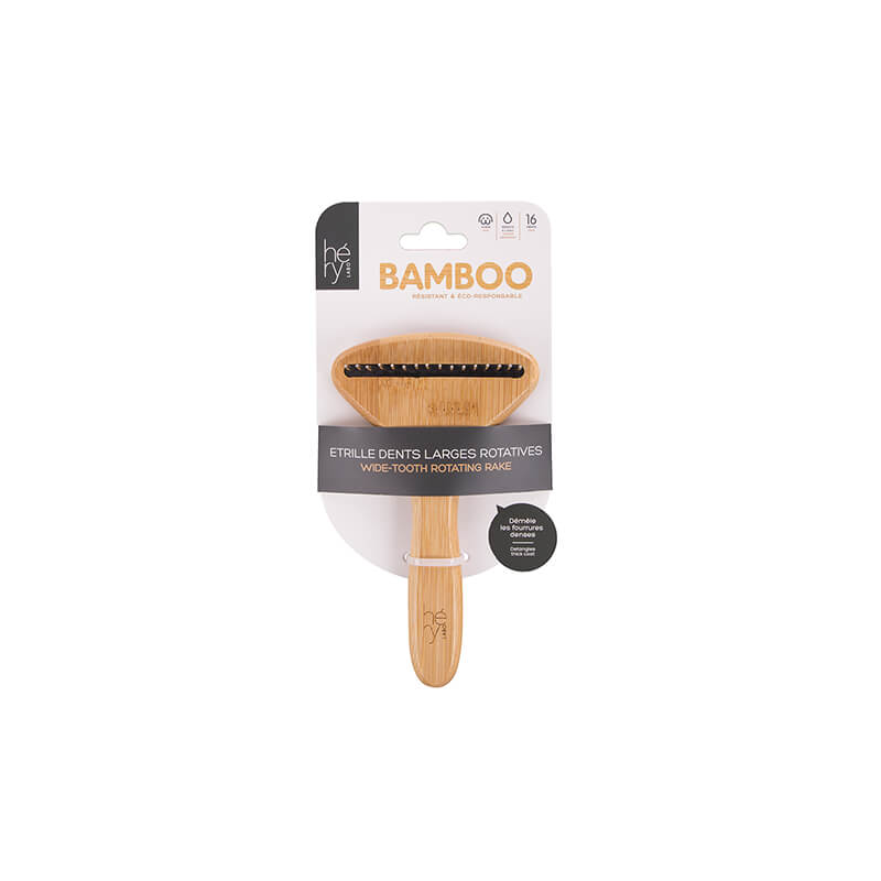 BAMBOO CREAM WIDE ROTATING TEETH