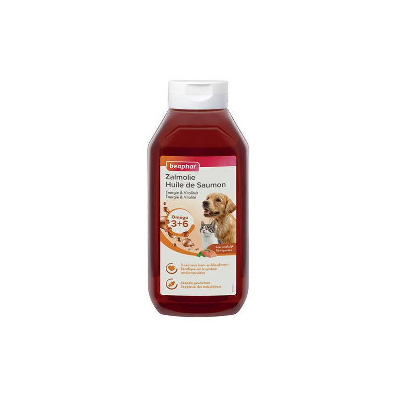 Beaphar, Huile de saumon pour chien et chat Beaphar, Huile de saumon pour chien et chat
