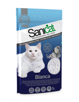 Sanicat, Arena Aglomerante Natural Bianca, 5 L