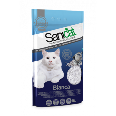 Sanicat, Bianca Natural Clumping Litter, 5 L