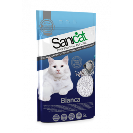 Sanicat, Bianca Natürliche Klumpstreu, 5 L