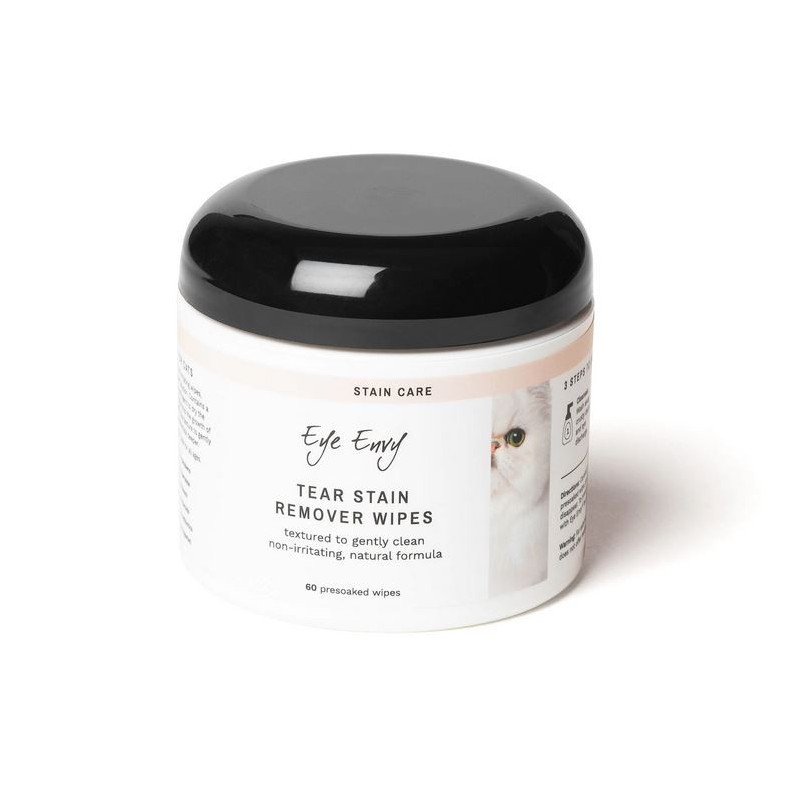 Eye Envy, Lingettes pré-imbibées détachantes pour chat Eye Envy, Lingettes pré-imbibées détachantes pour chat