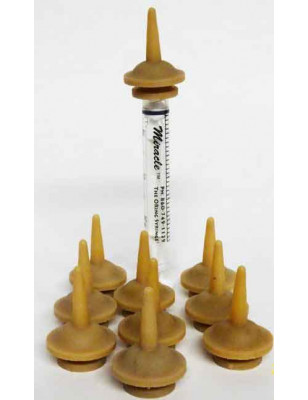 Pack of 10 Miracle Nipple Original teats + 1 syringe 3 ml