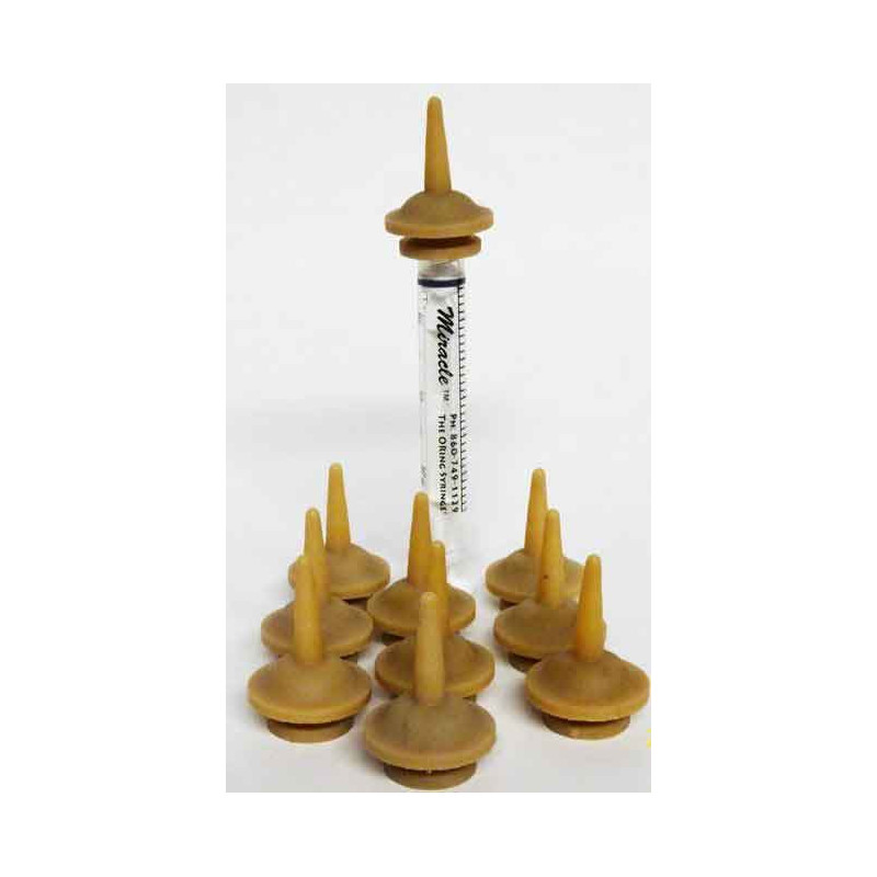 Tétines Miracle taille 1 lot de 2 avec une seringue 3 ml