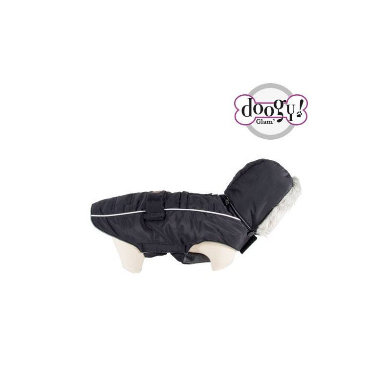 Schwarze weiche Daunenjacke Schwarze weiche Daunenjacke