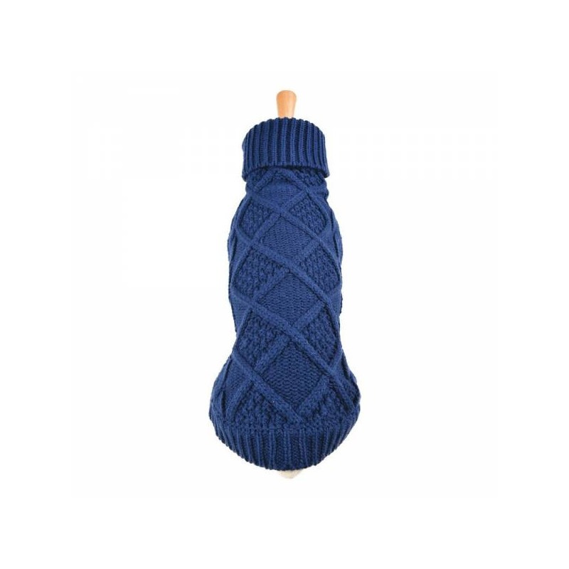 Verdrehter blauer schicker Pullover