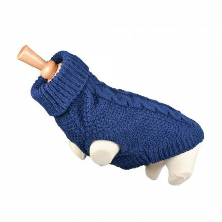 Verdrehter blauer schicker Pullover