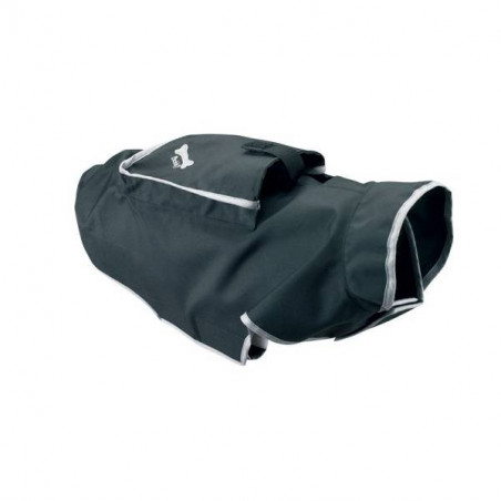 Pocket Bobby impermeabile nero taglia grande