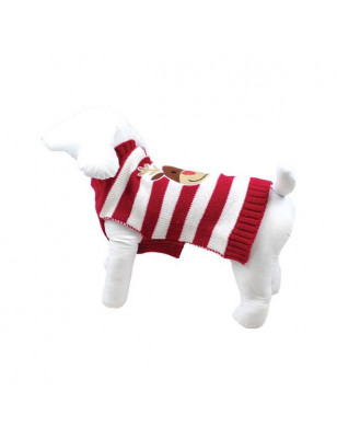 Christmas reindeer striped jumper