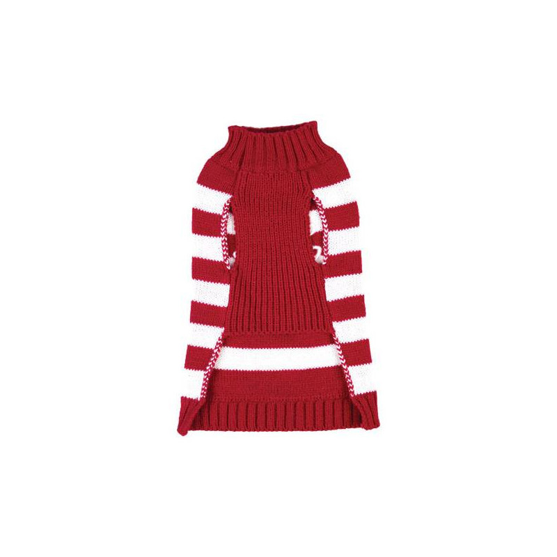 Pull rayé renne de Noël