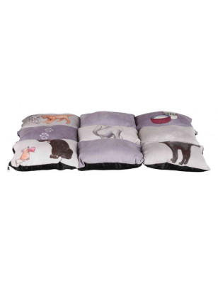 Trixie Graue Katzen-Patchworkmatratze 55x45 cm | Katzenkissen