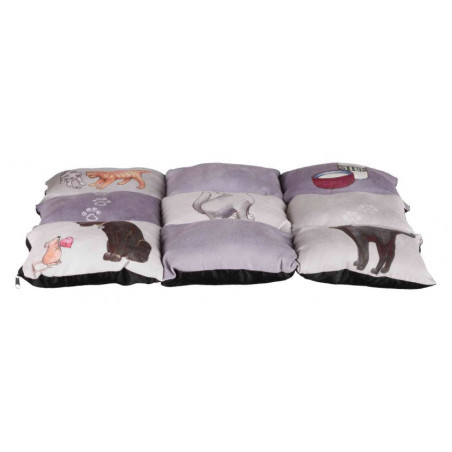 Matelas Patchwork Cat Gris Trixie 55x45 cm | Coussin Chat