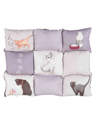 Coussin Patchwork Cat