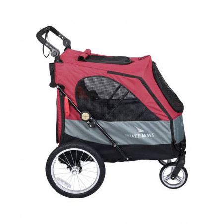 Poussette Chien Safari rouge