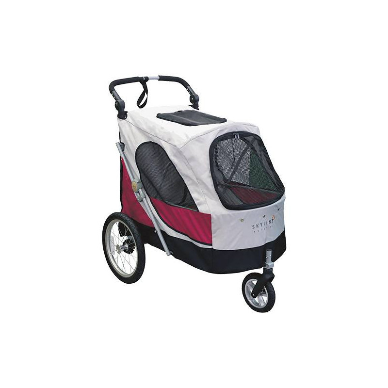 Kinderwagen Aventura XL Grau und rot