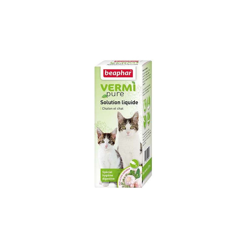 VERMIpure, solution aux plantes pour chat et chaton