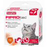 FIPROtec, antiparasitic pipettes with Fipronil cat x4
