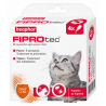 FIPROtec, pipettes antiparasitaires au Fipronil chat x4