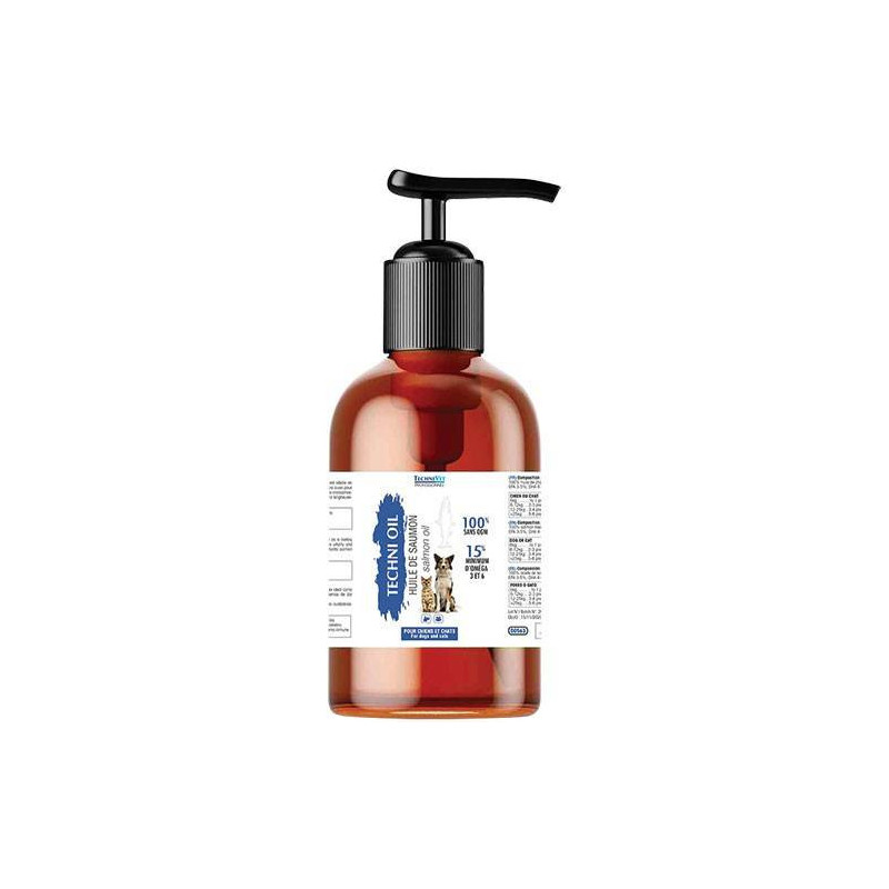 Huile de saumon TECHNIVET pour chien et chat Huile de saumon TECHNIVET pour chien et chat