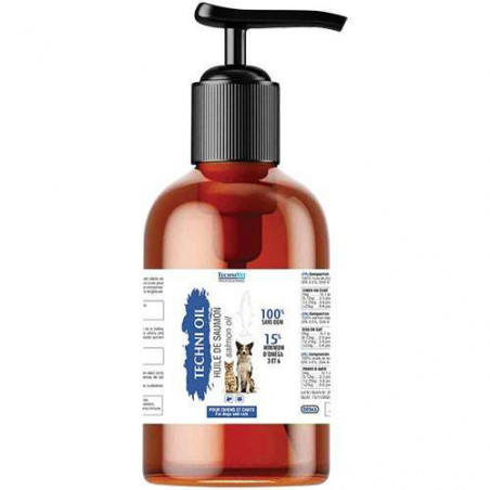 Aceite de salmón TECHNIVET para perros y gatos