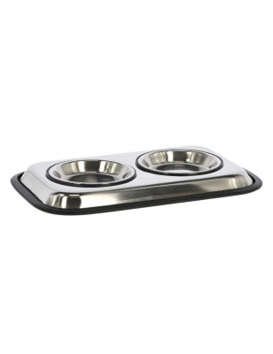 Duo stainless steel bowl