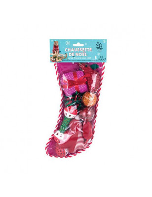 Chaussette de Noël lot de 9 jouets pour chat