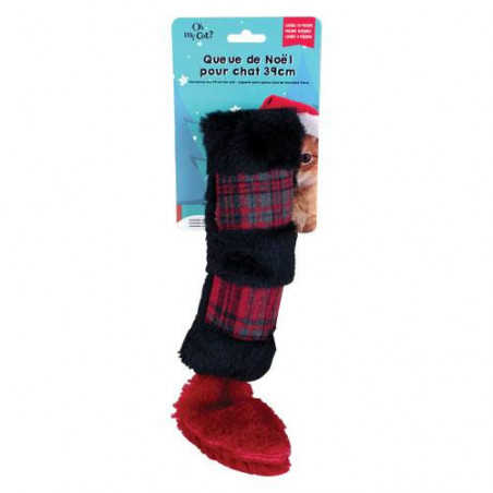 Christmas tail cat toy