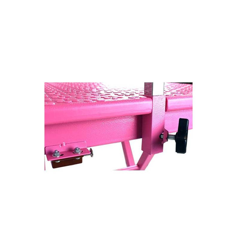 Rosa tragbarer klappbarer Pflegetisch