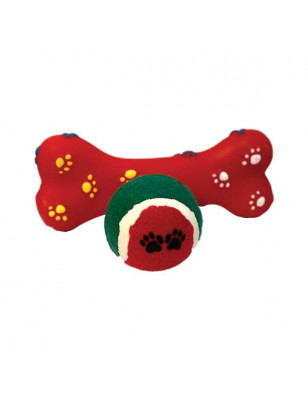 Set of 6 Christmas dog toys