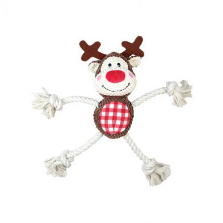 Rope reindeer soft toy 43 cm