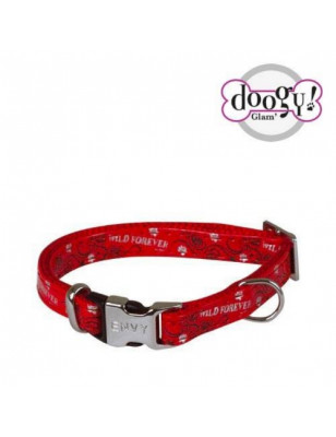 Doogy, Collier réglable Envy Forever rouge