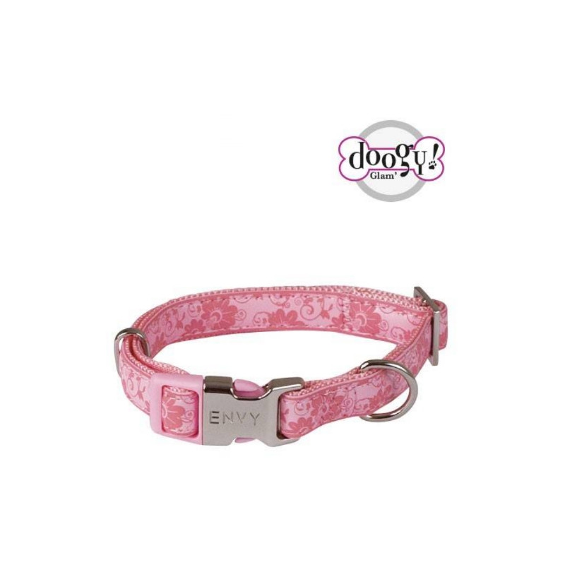 Doogy, Collier réglable Envy Flora rose