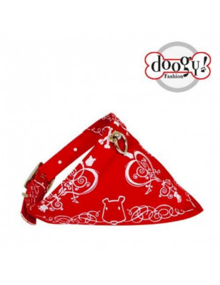 Doogy, Adjustable collar red fabric Doogy Range Beach