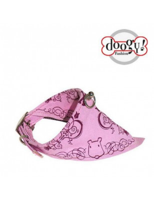 Doogy, Adjustable collar pink fabric Doogy Range Beach