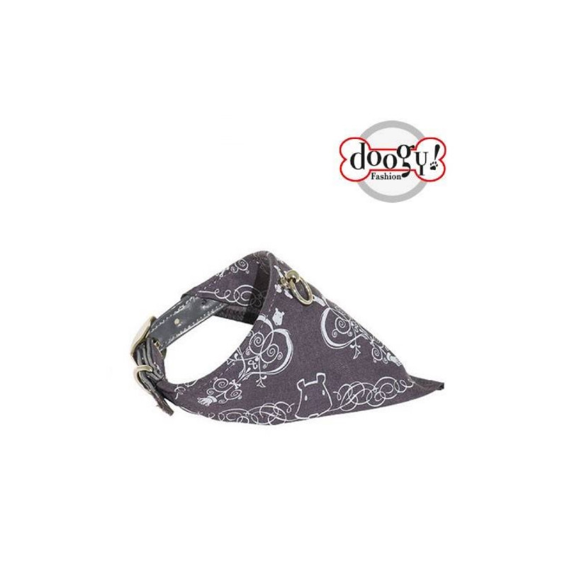 Doogy, Adjustable collar gray fabric Doogy Range Beach