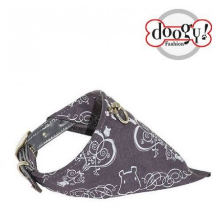 Doogy, Collier réglable tissu gris Doogy Gamme Plage