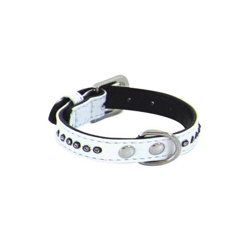 Chadog, Collier Glamorous Blanc 1 Rang Chadog, Collier Glamorous Blanc 1 Rang