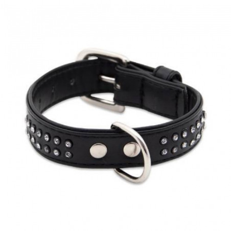 Chadog, Collier Glamorous Noir 2 Rang